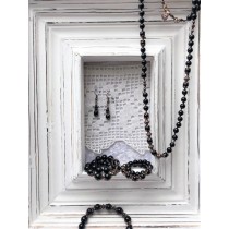GlücksKette by Manu - 80 cm lang mit 83 Onyx Perlen - Selbstbewustsein, Durchsetzungskraft & Lebensfreude