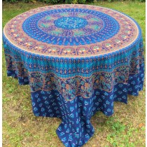 Mandala Tuch * 100% Baumwolle * Nr. 17 blau