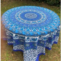 Mandala Tuch * 100% Baumwolle * Nr. 22 blau